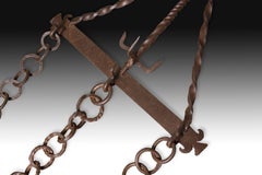 Wrought Iron Kitchen "Llar" Pot Holder, 17th Century