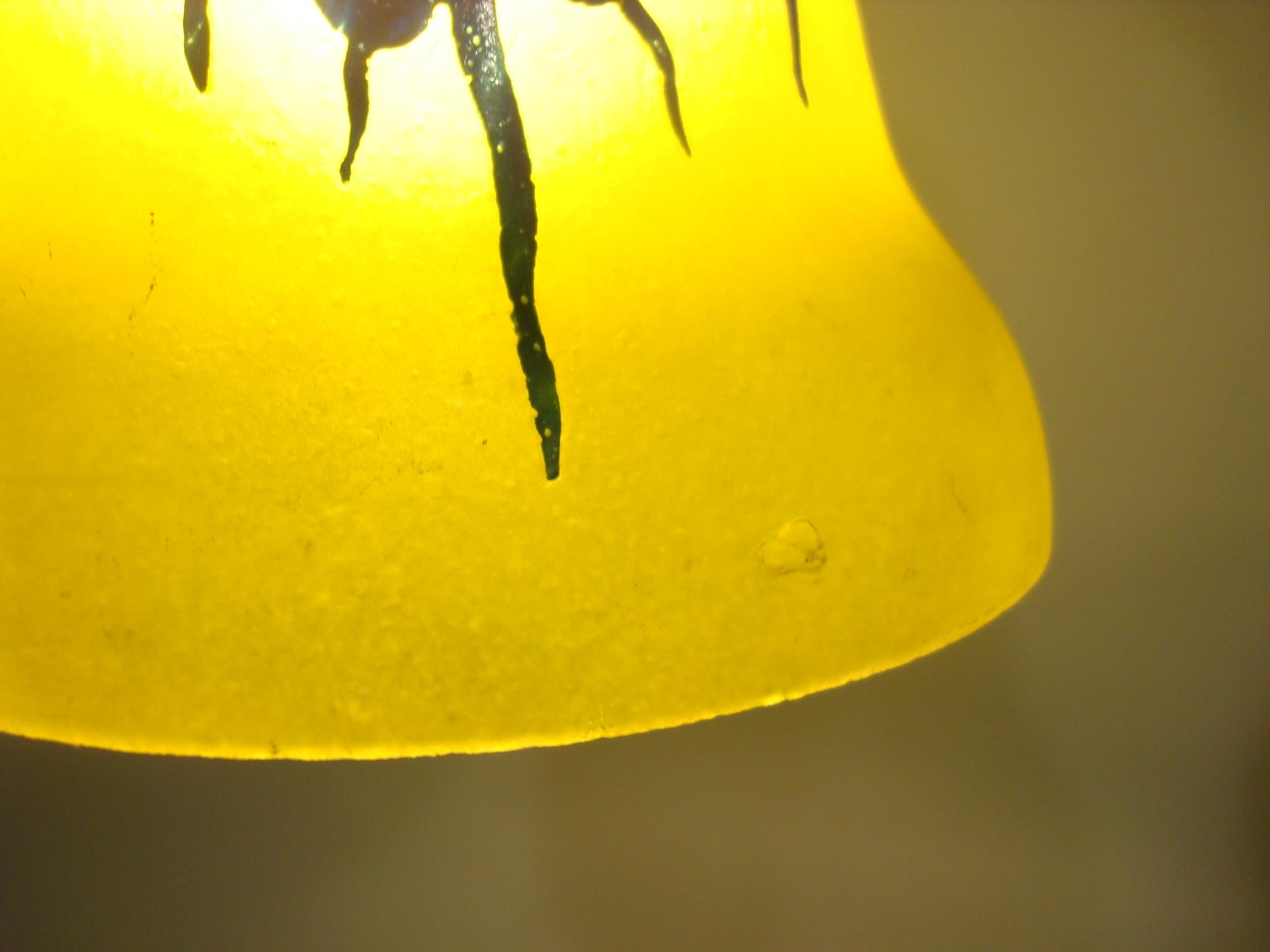 Wrought Iron Lamp in Art Nouveau - Art Deco Style, Circa 1920 For Sale 6