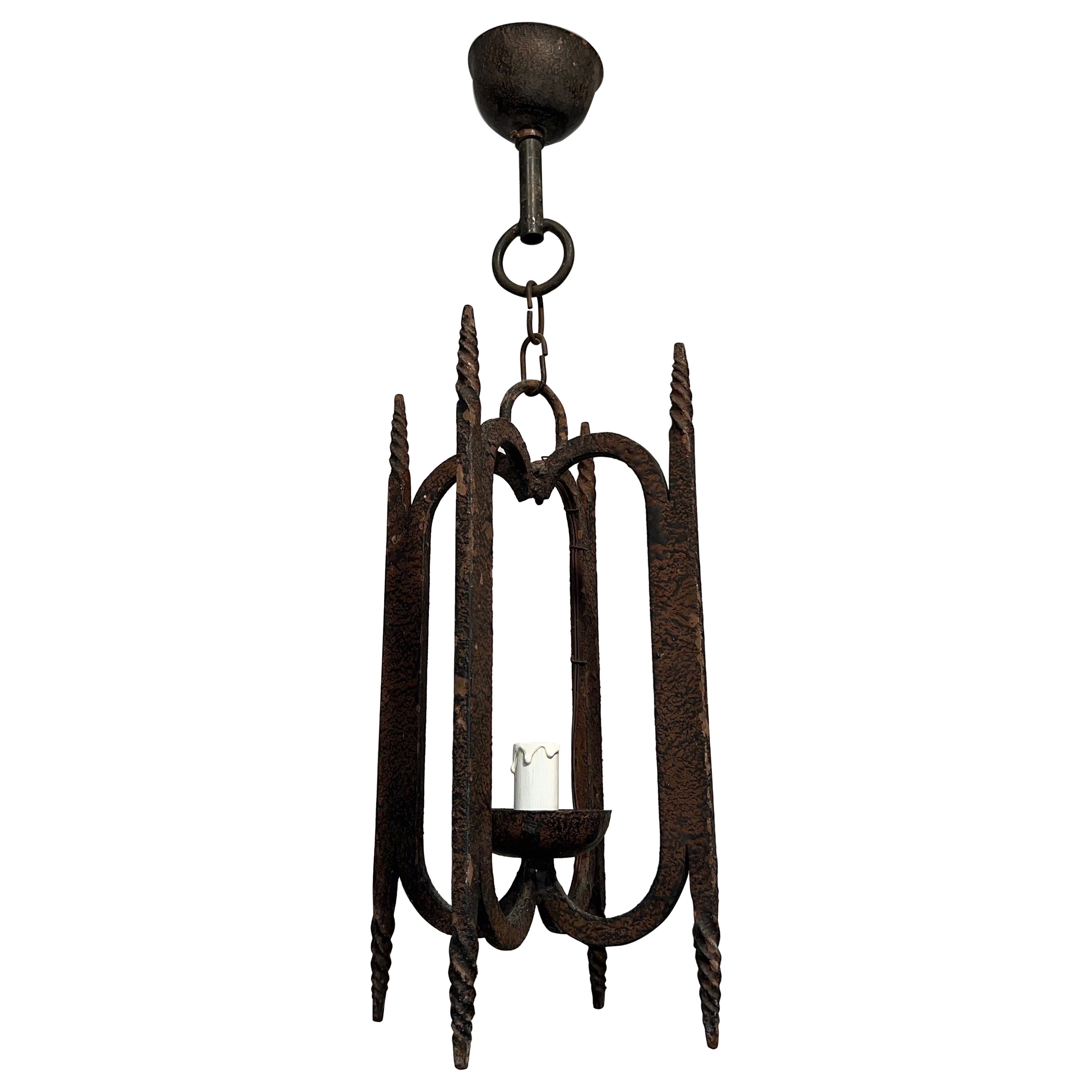 Farol de hierro forjado