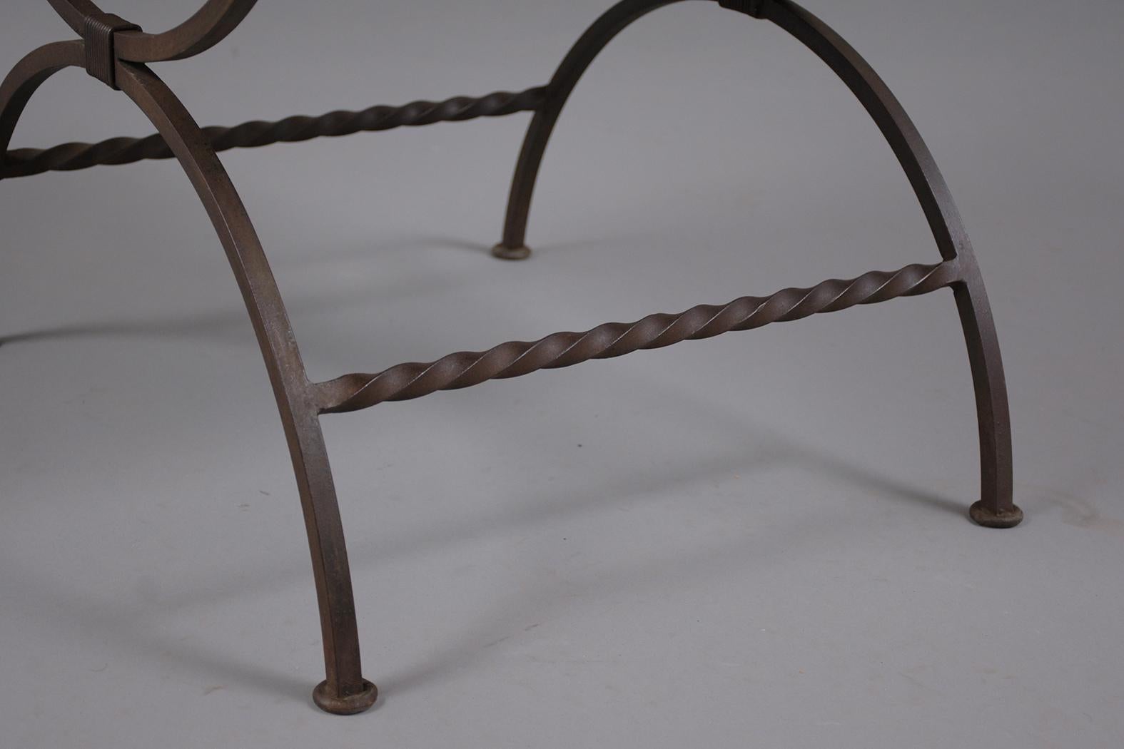 Vintage Spanish Iron Armchairs 6