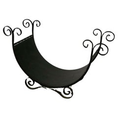 Wrought Iron Log Carrier   This is a charming piece