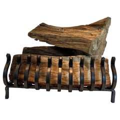 Wrought Iron Logs Holder. French Work. Circa 1950