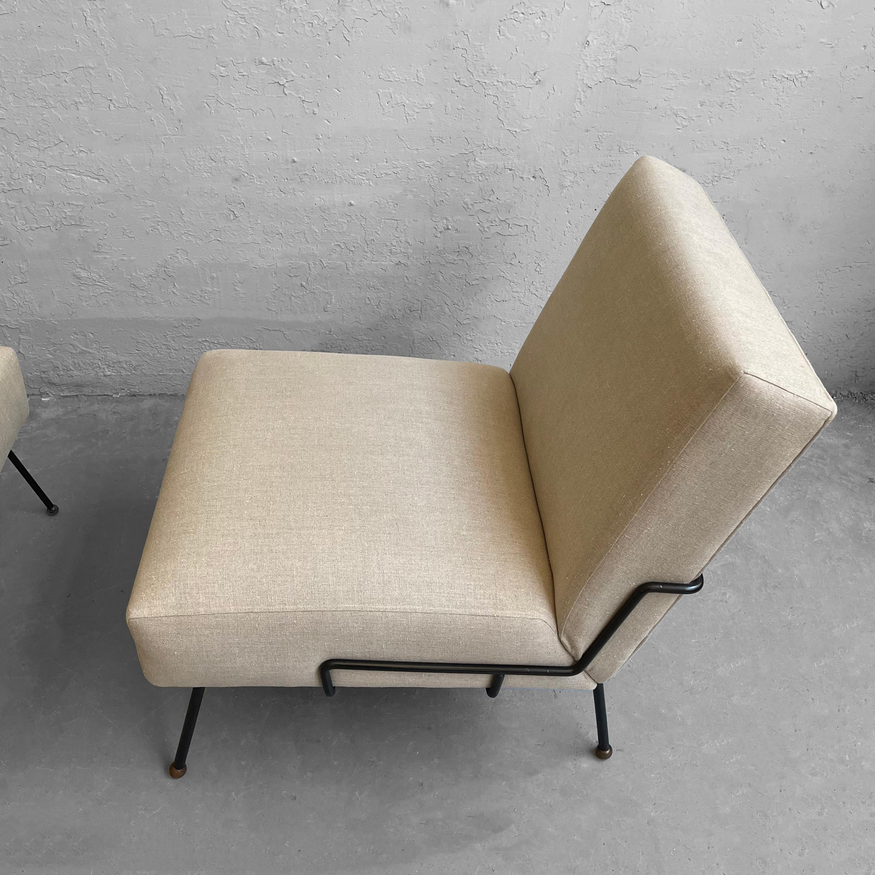 Wrought Iron Lounge Chairs by Dan Johnson for Pacific Iron 3