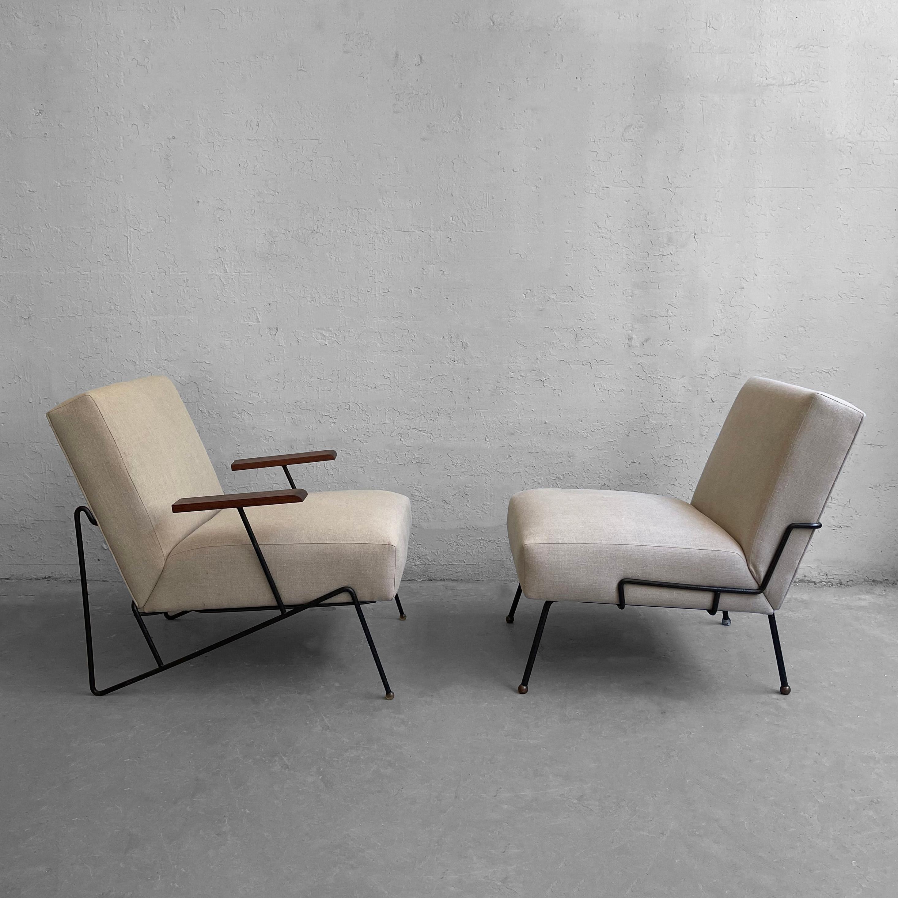 American Wrought Iron Lounge Chairs by Dan Johnson for Pacific Iron