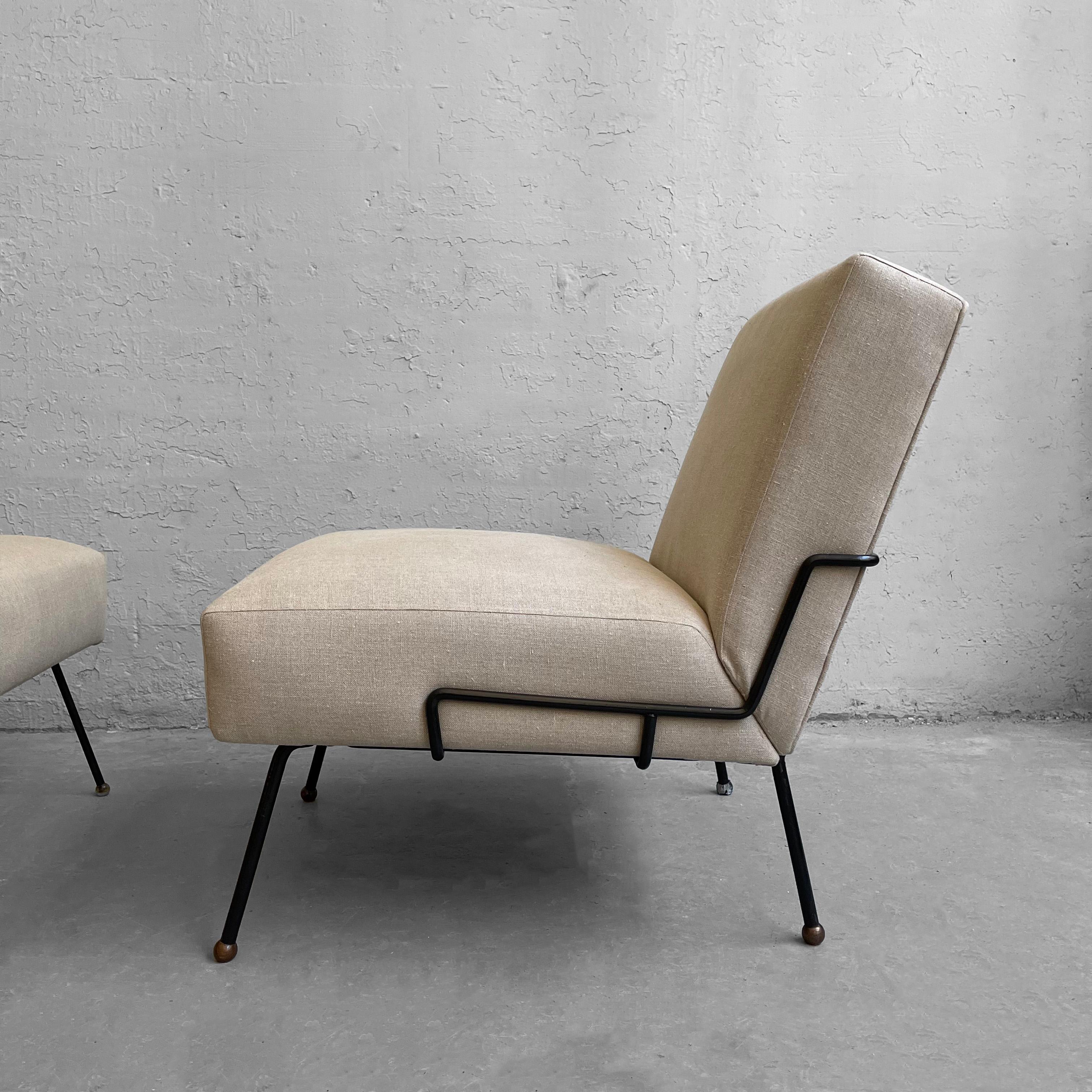 Wrought Iron Lounge Chairs by Dan Johnson for Pacific Iron 1