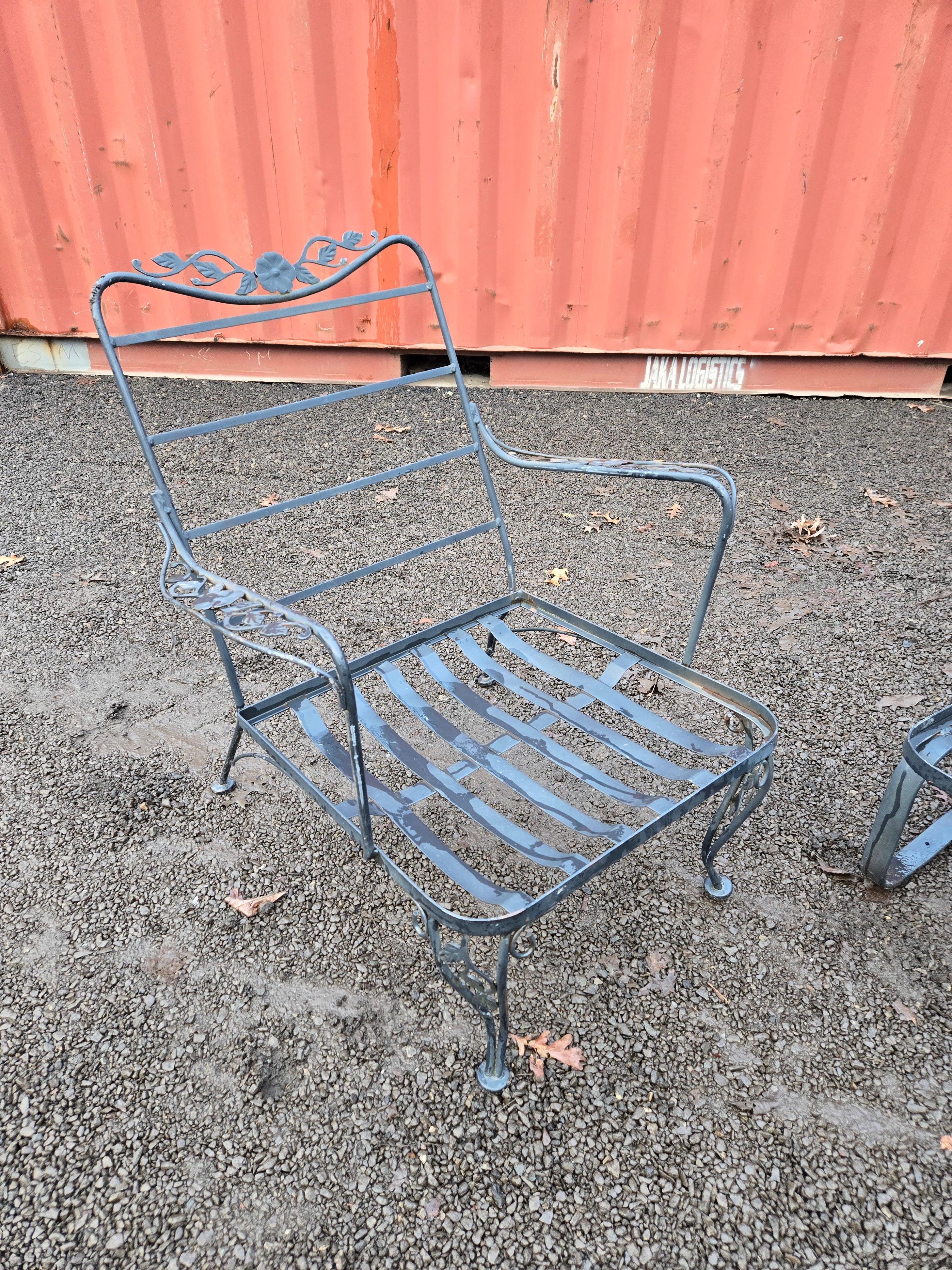 wrought iron lounge chairs for sale