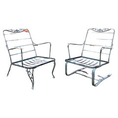 Wrought Iron Lounge Chairs