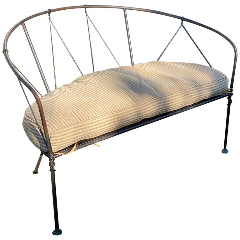 Wrought Iron Loveseat or Settee at 1stDibs