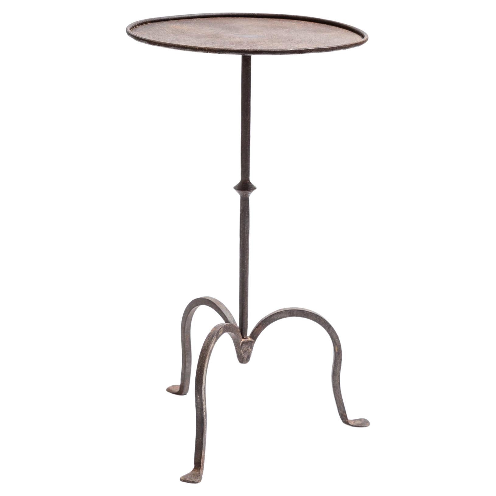 Wrought Iron Martini Table, Large For Sale