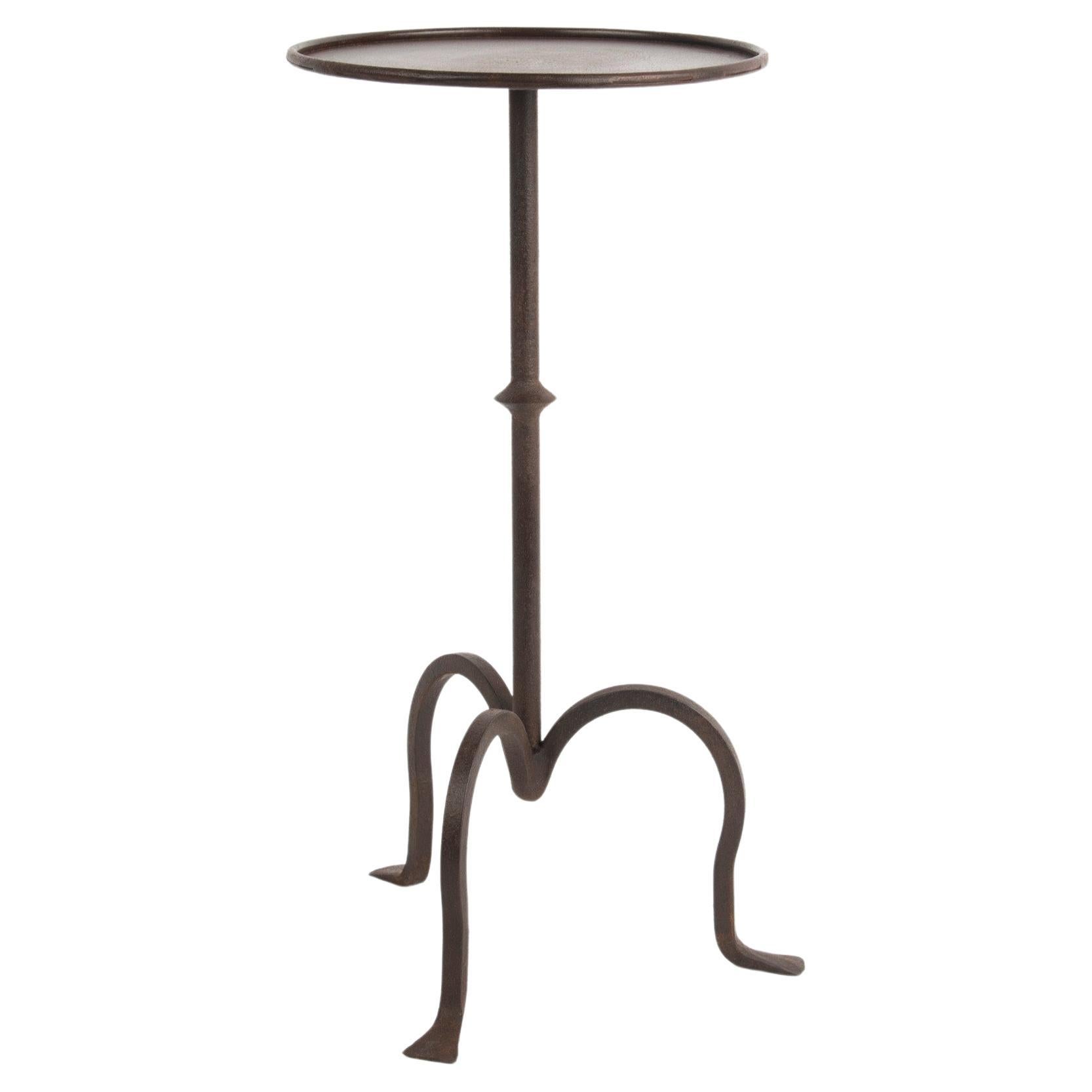 Wrought Iron Martini Table, Small For Sale