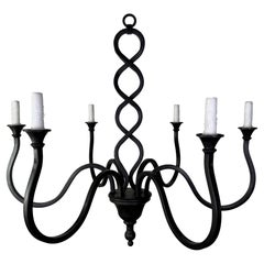 Wrought Iron Mulholland Chandelier by Miamar Home