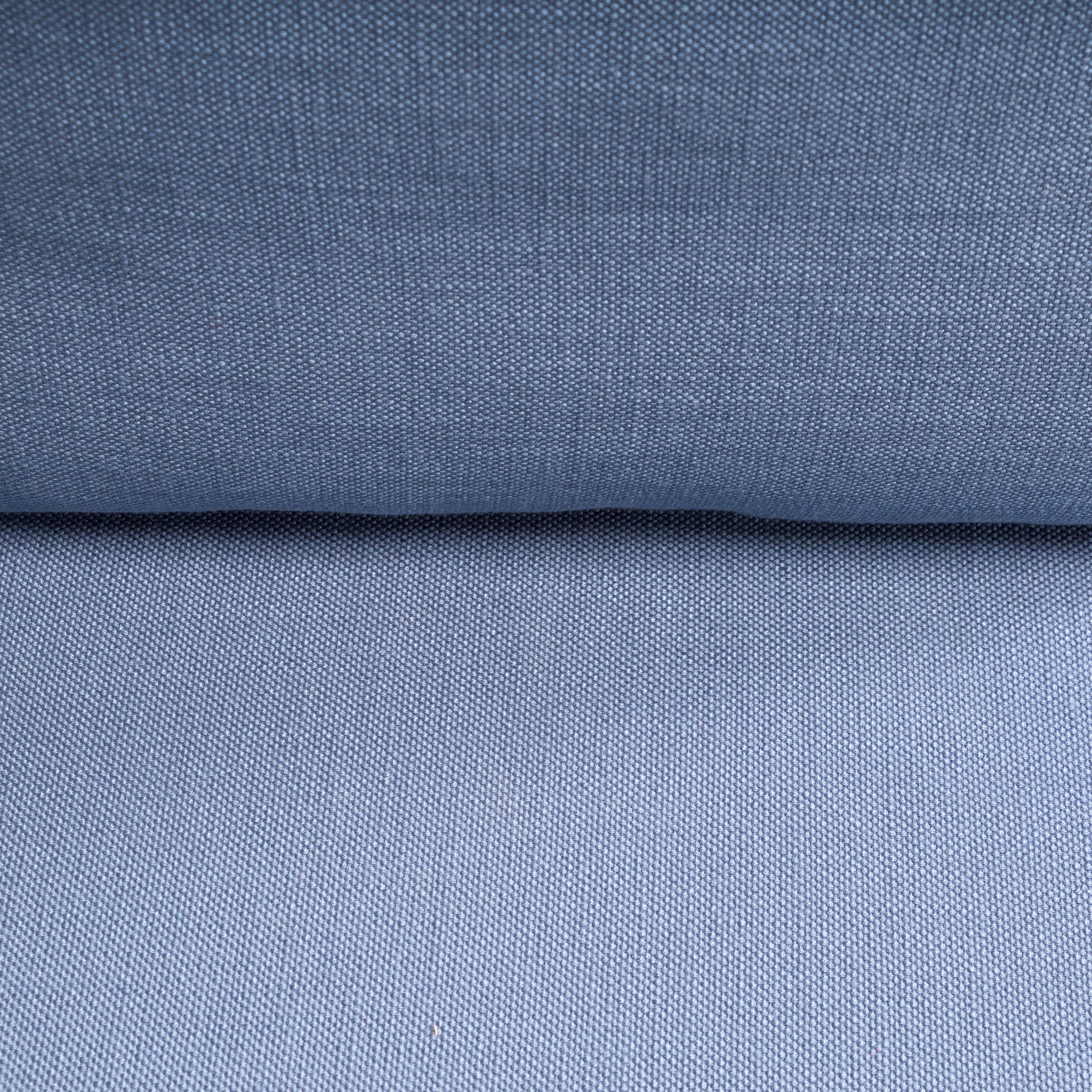 Schmiedeeisen Outdoor Hellblau und Creme Esszimmerstühle, Satz von sechs im Angebot 3