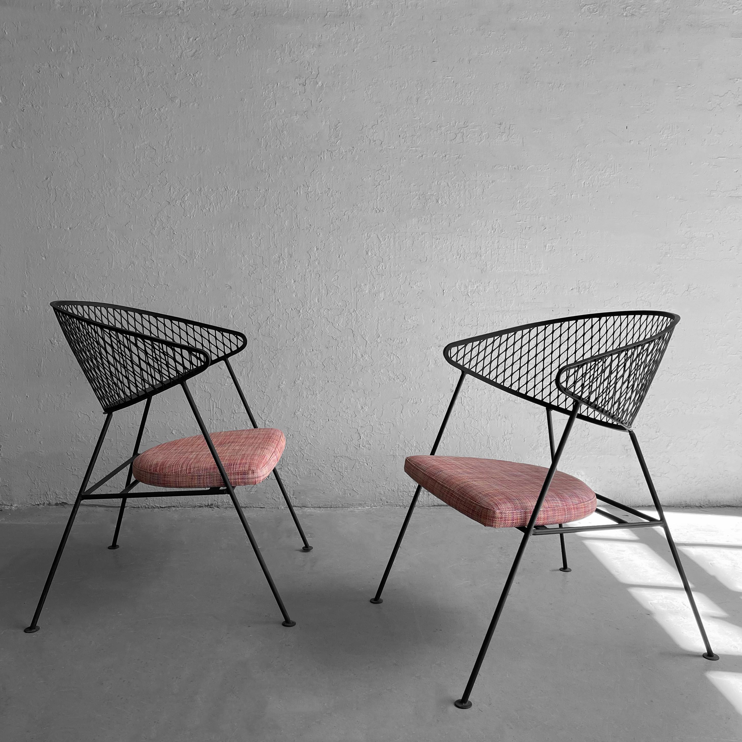 American Wrought Iron Patio Chairs By Maurizio Tempestini For Salterini