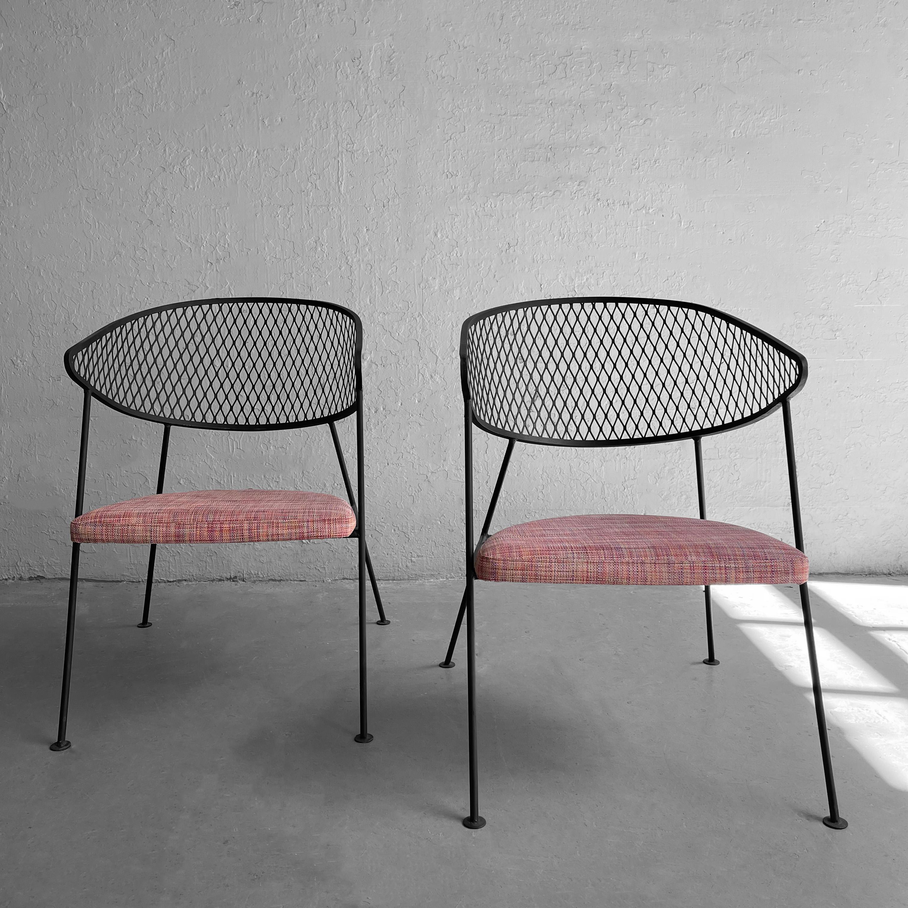 20th Century Wrought Iron Patio Chairs By Maurizio Tempestini For Salterini