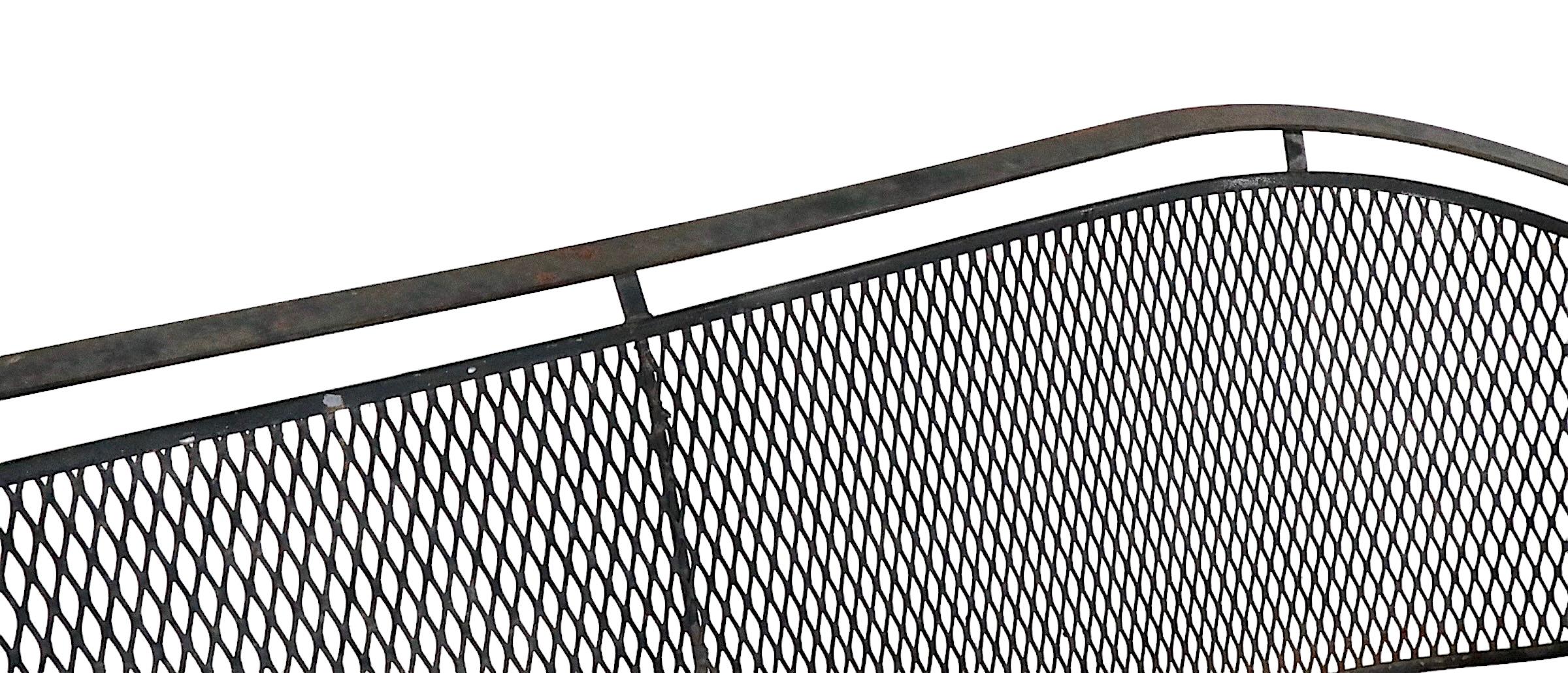 Wrought Iron Patio Garden Poolside Loveseat Sofa Att. to Salterini 3