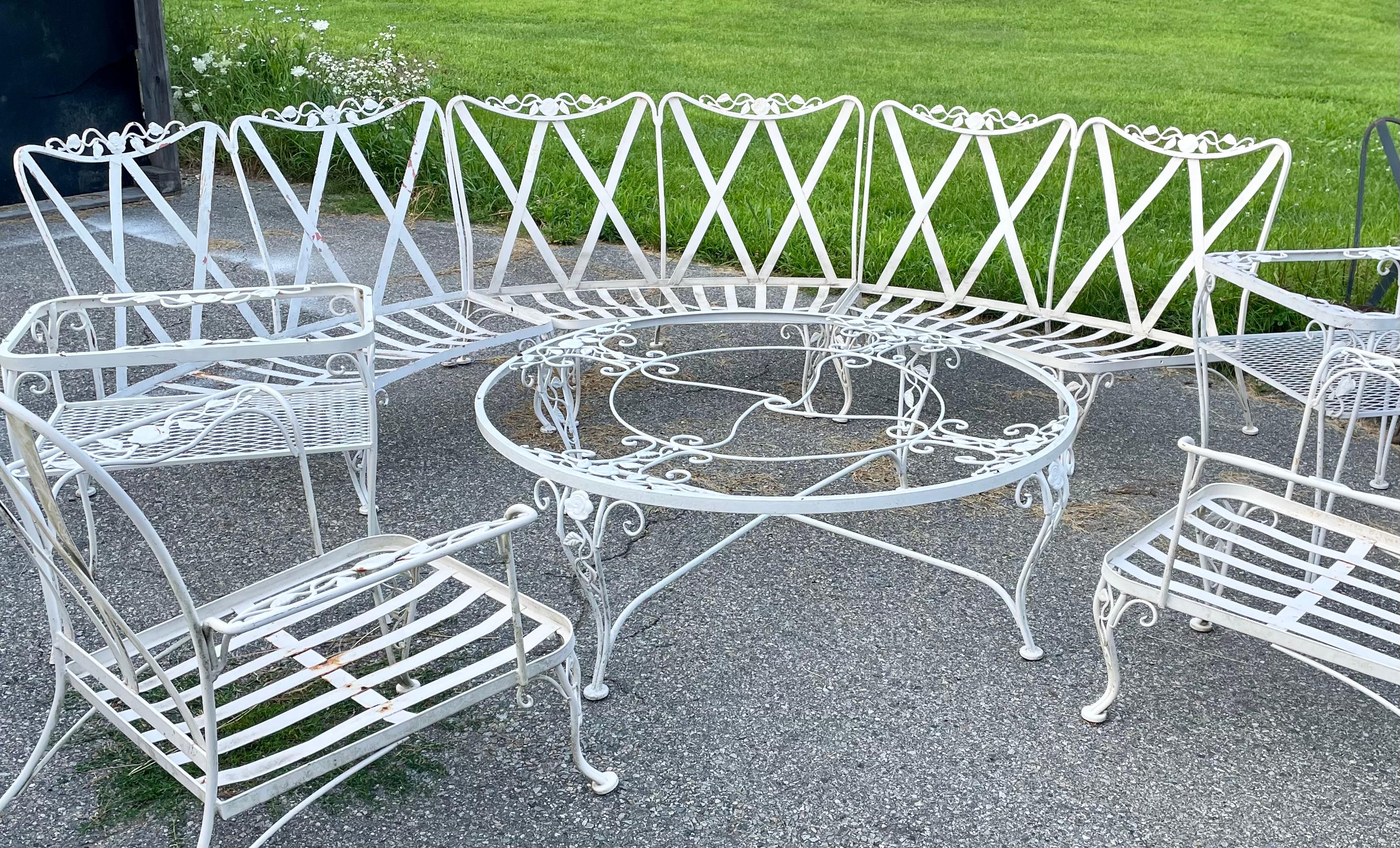 antique wrought iron outdoor furniture