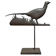 Wrought Iron Pheasant Weathervane