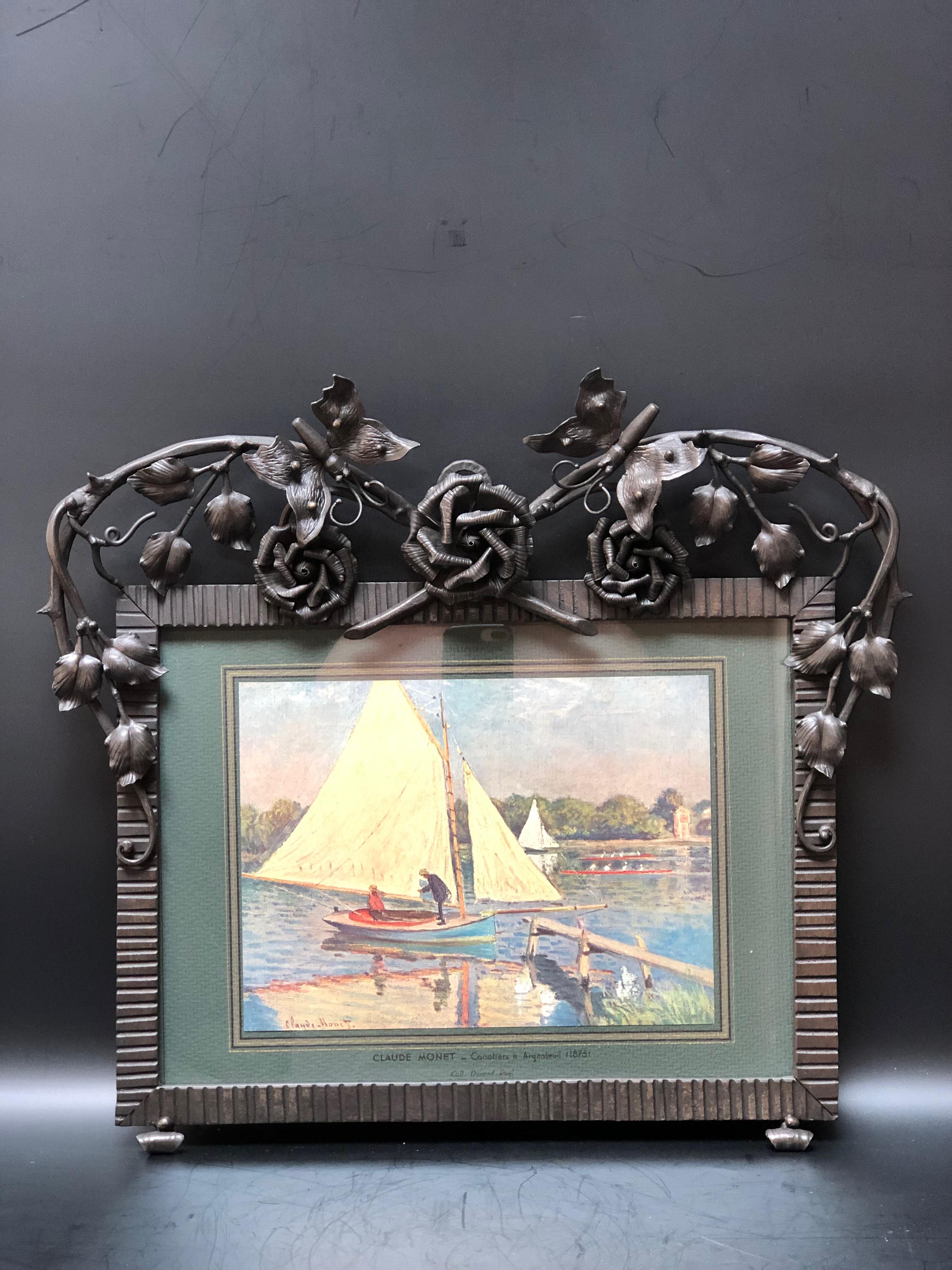 Wrought Iron Photo Frame  Attributed To Fag For Sale 4