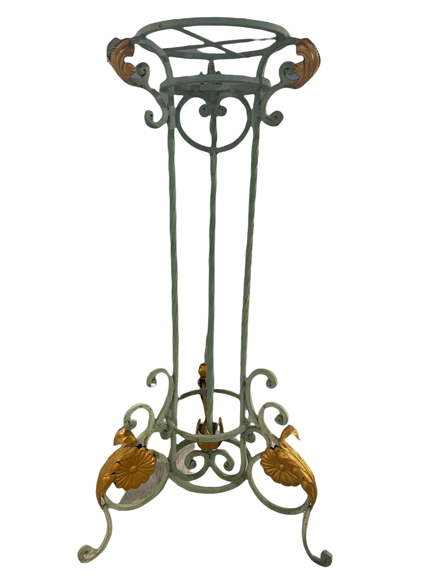 Wrought Iron Plant Stand 1940 For Sale 3