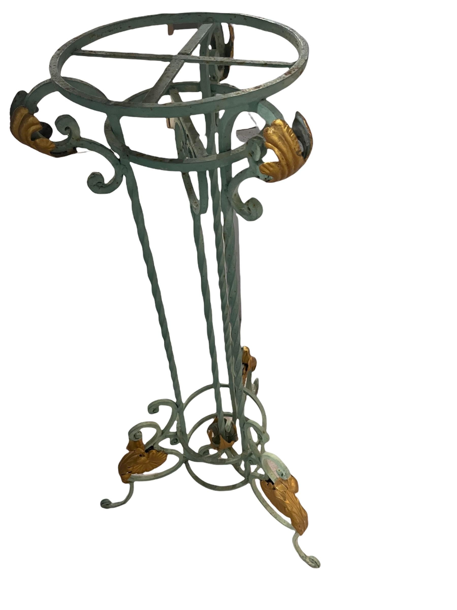 Wrought Iron Plant Stand 1940 For Sale 4
