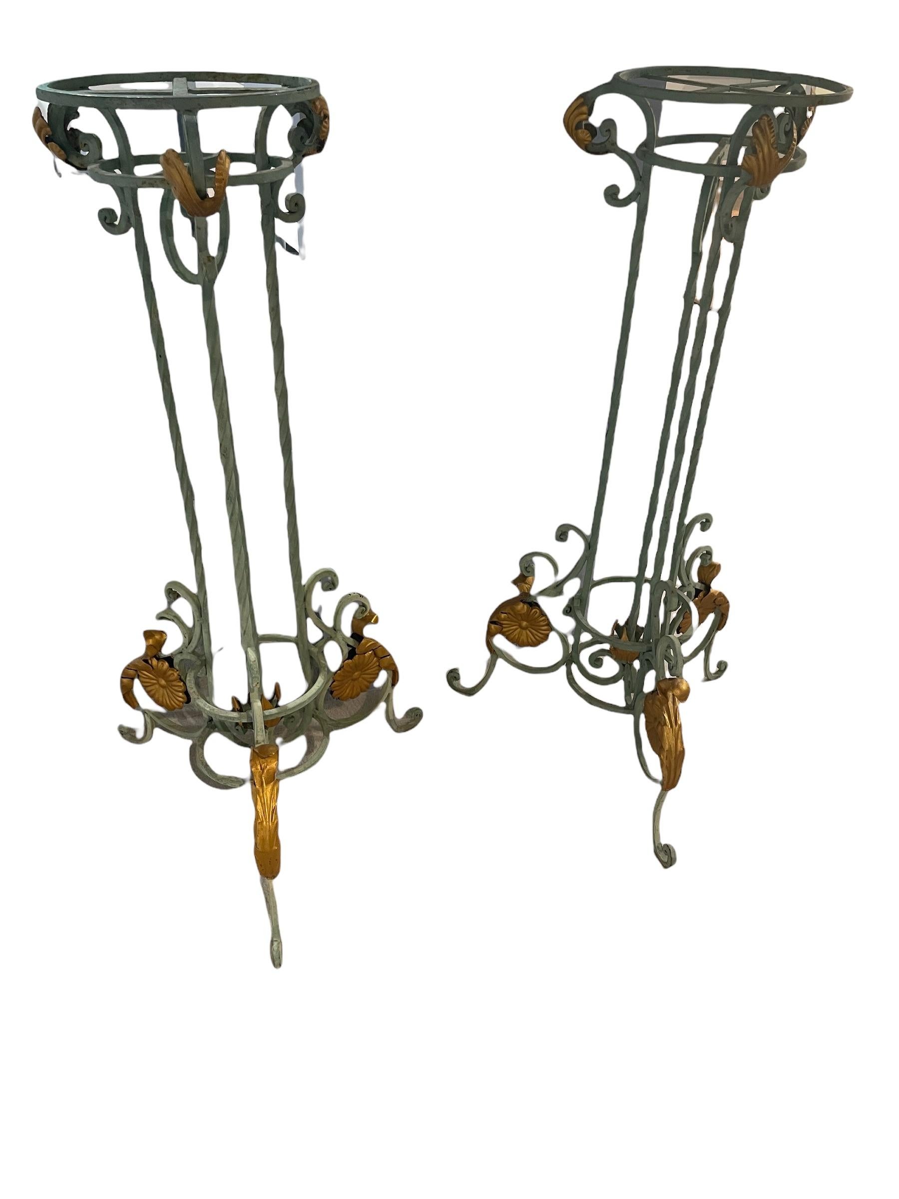 Wrought Iron Plant Stand 1940 For Sale 2