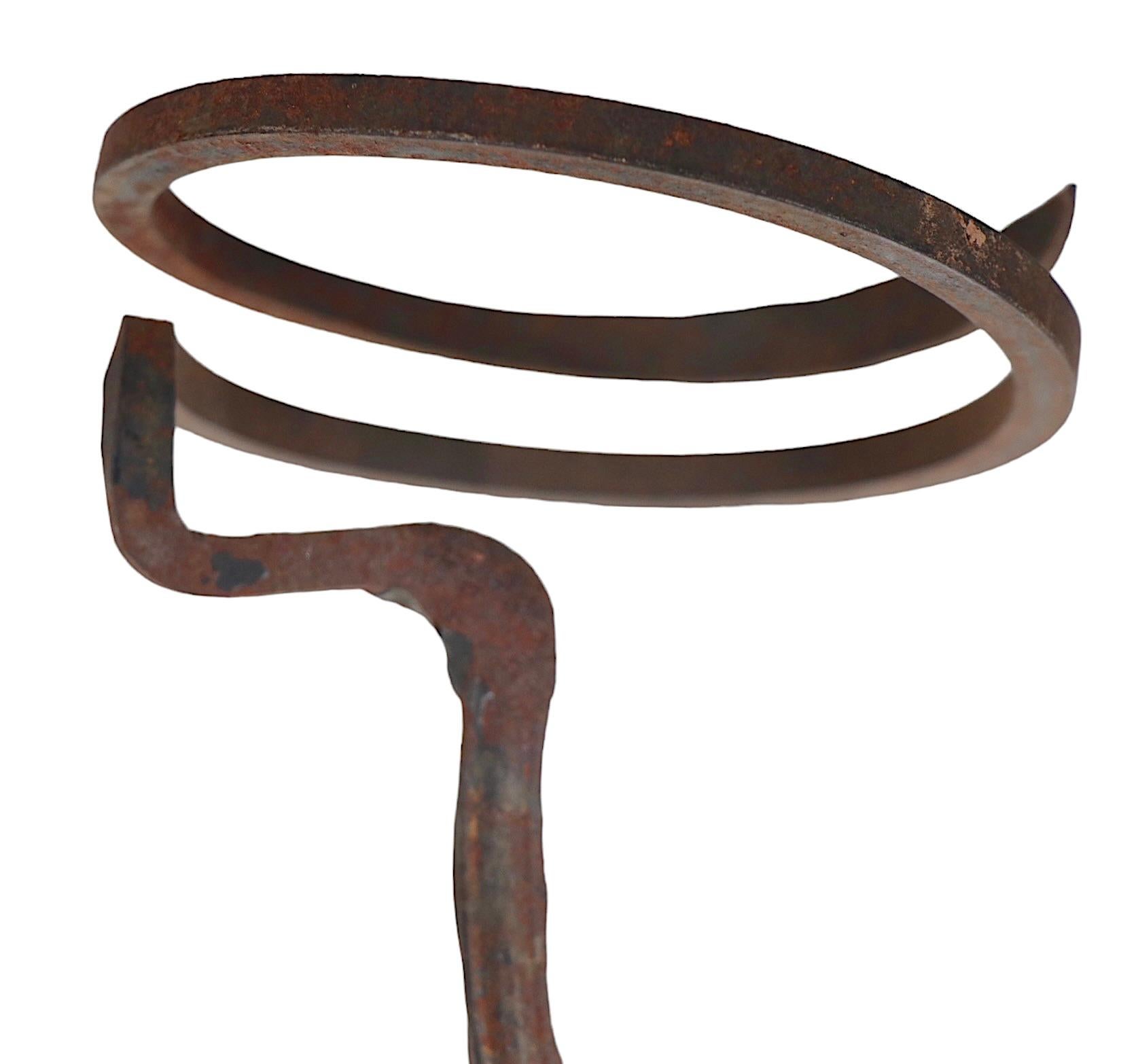 Fer forgé Stand en fer forgé pour plantes de Salterini c 1900/1930's en vente