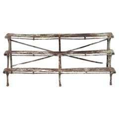 Antique Wrought iron plant stand, Ed. Manufacture Saint Sauveur, France, circa 1860/1880