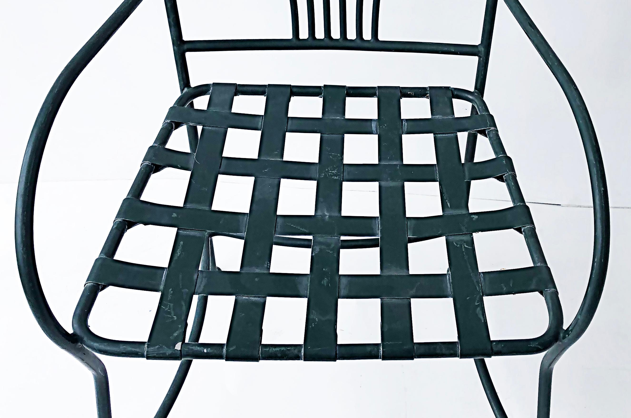Wrought Iron Powder-Coated Garden/Patio Dining Chairs, Set of 8 6