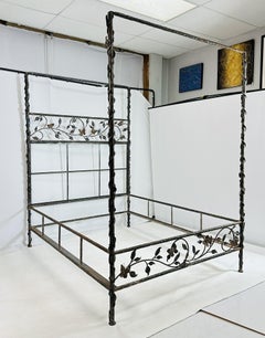 Wrought Iron Queen Size Poster Bed by Paul Ferrante