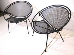 Wrought Iron Radar Chairs by Tempestini for Salterini