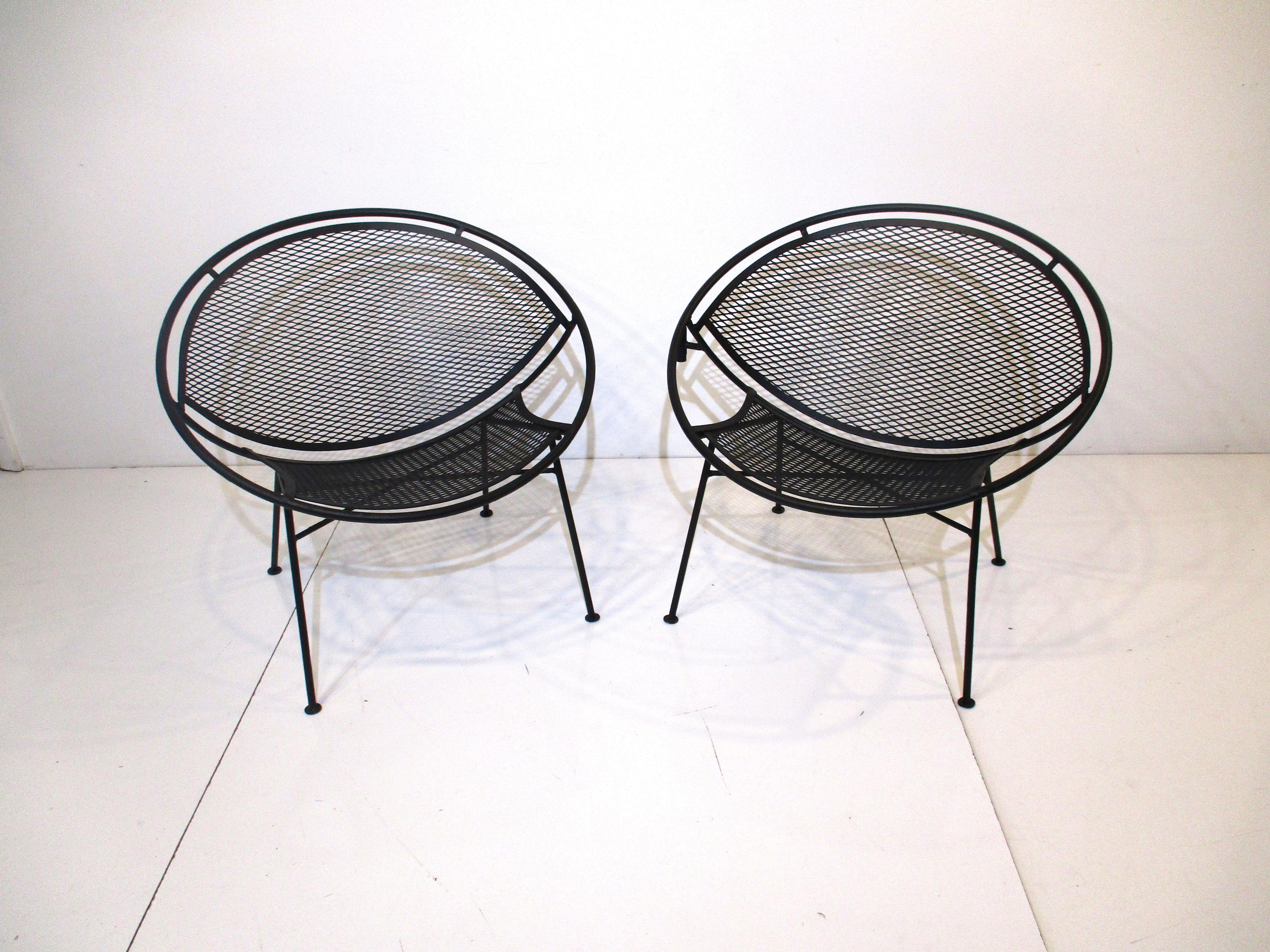 Wrought Iron Radar Chairs by Tempestini for Salterini 3