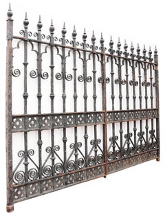 Wrought Iron Reclaimed Driveway Gates