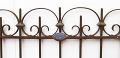 Wrought Iron Reclaimed Railings and Gate
