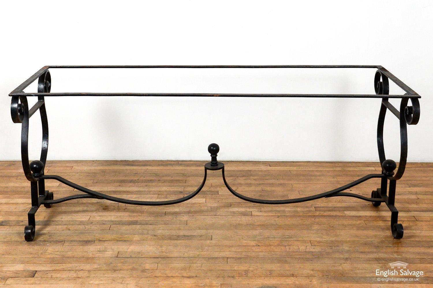 Wrought Iron Rectangular Table Base, 20th Century In Good Condition For Sale In London, GB