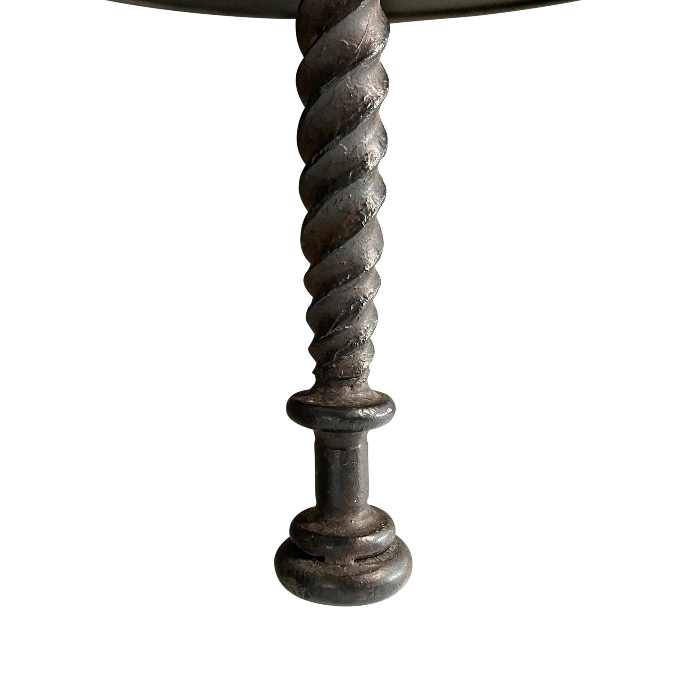Wrought Iron Round Side Table 7