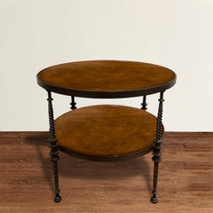 Wrought Iron Round Side Table