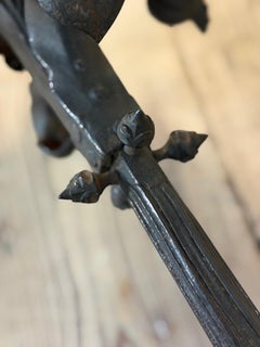 Wrought iron saddle stand, France around 1880