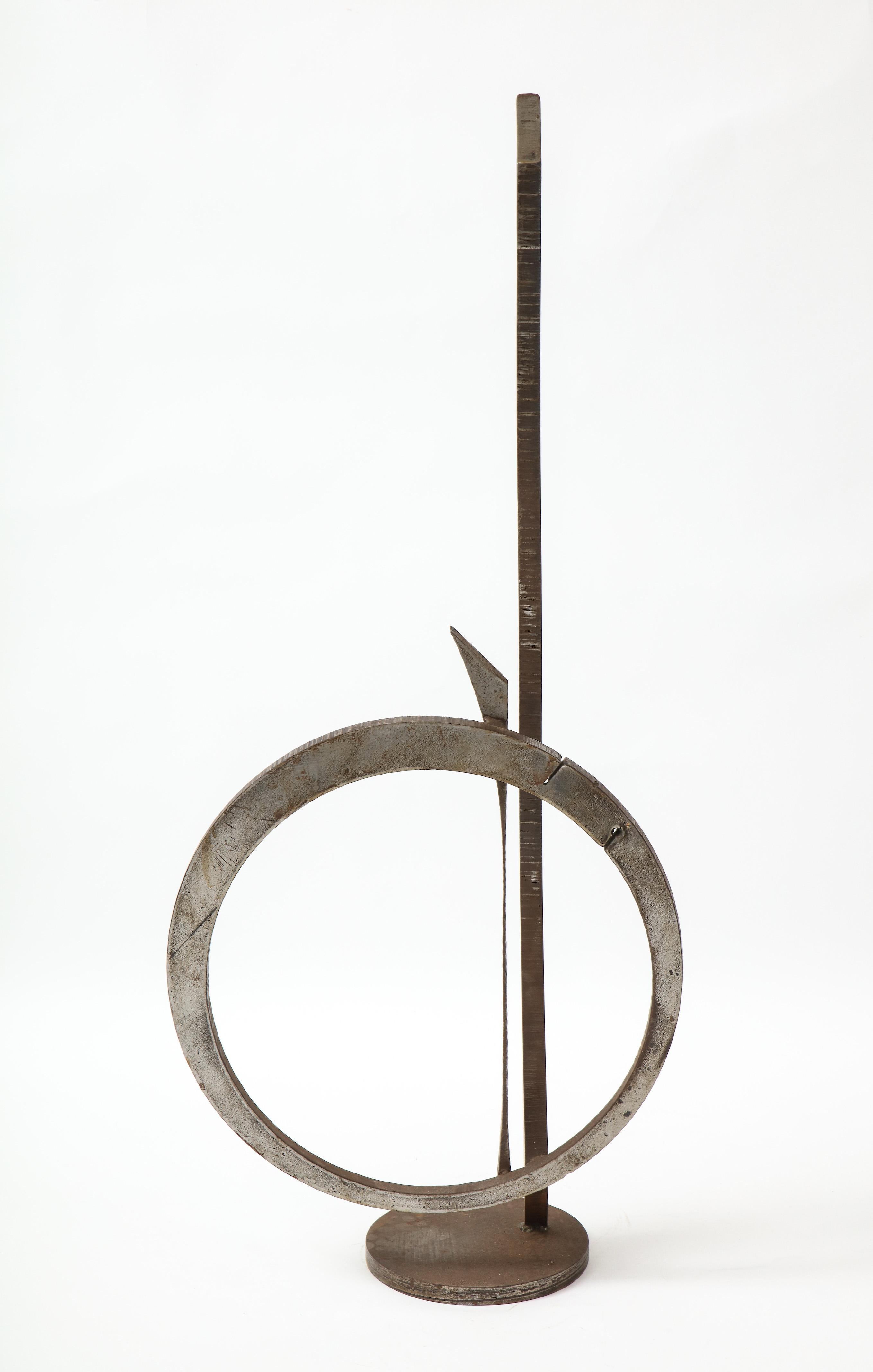 Italian Wrought Iron Sculpture by Amilar Zannoni For Sale
