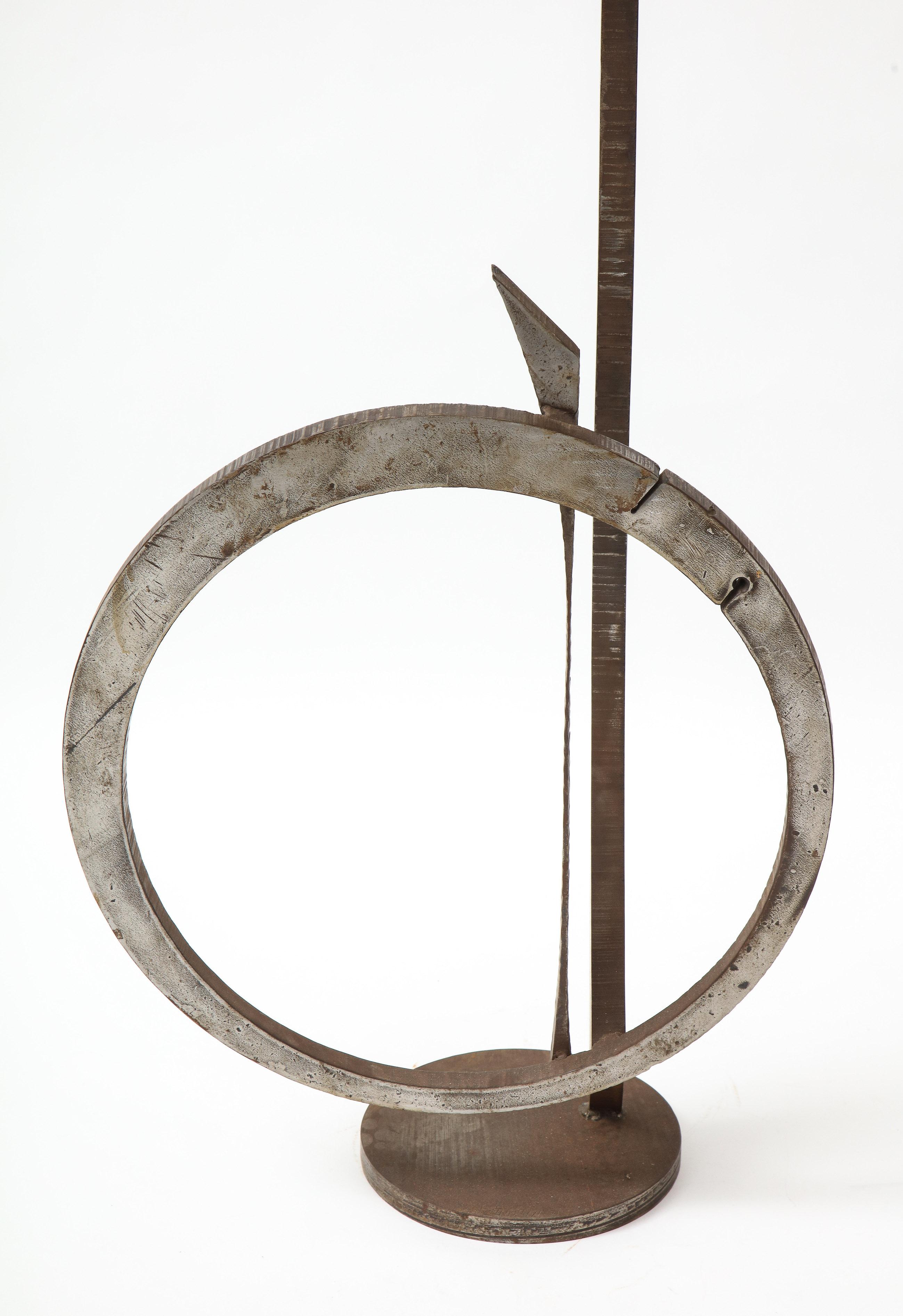 Wrought Iron Sculpture by Amilar Zannoni In Good Condition For Sale In Montreal, QC