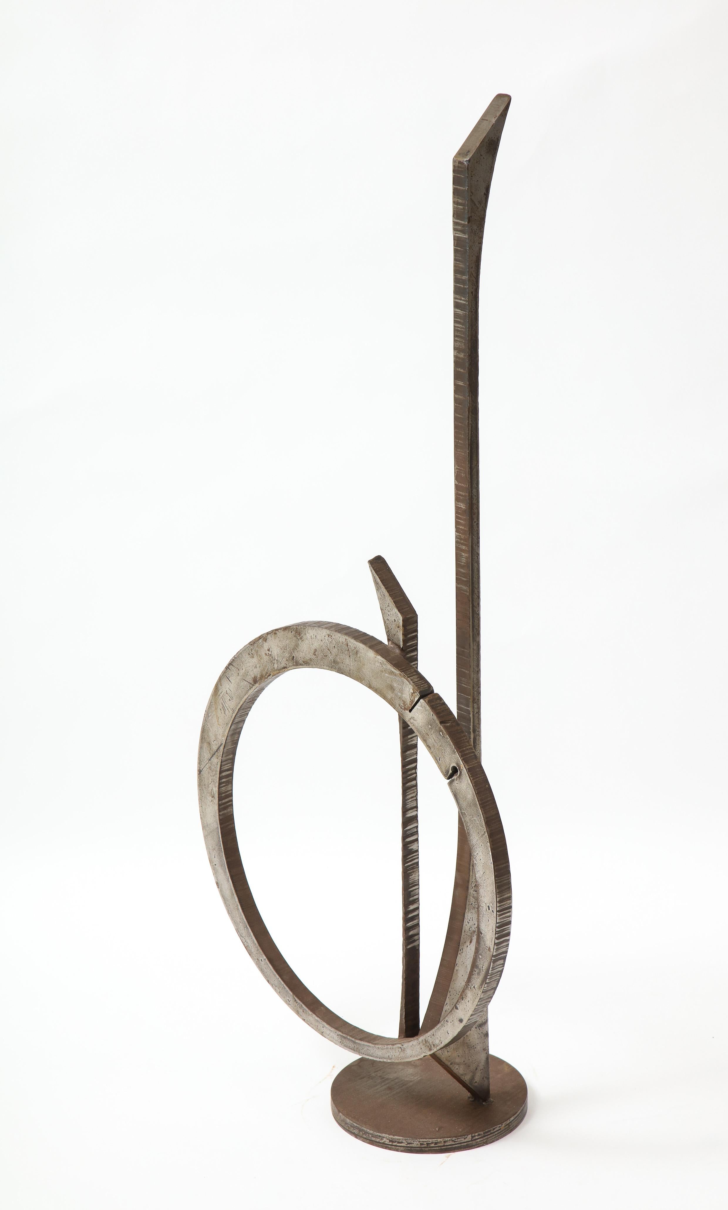 Late 20th Century Wrought Iron Sculpture by Amilar Zannoni For Sale