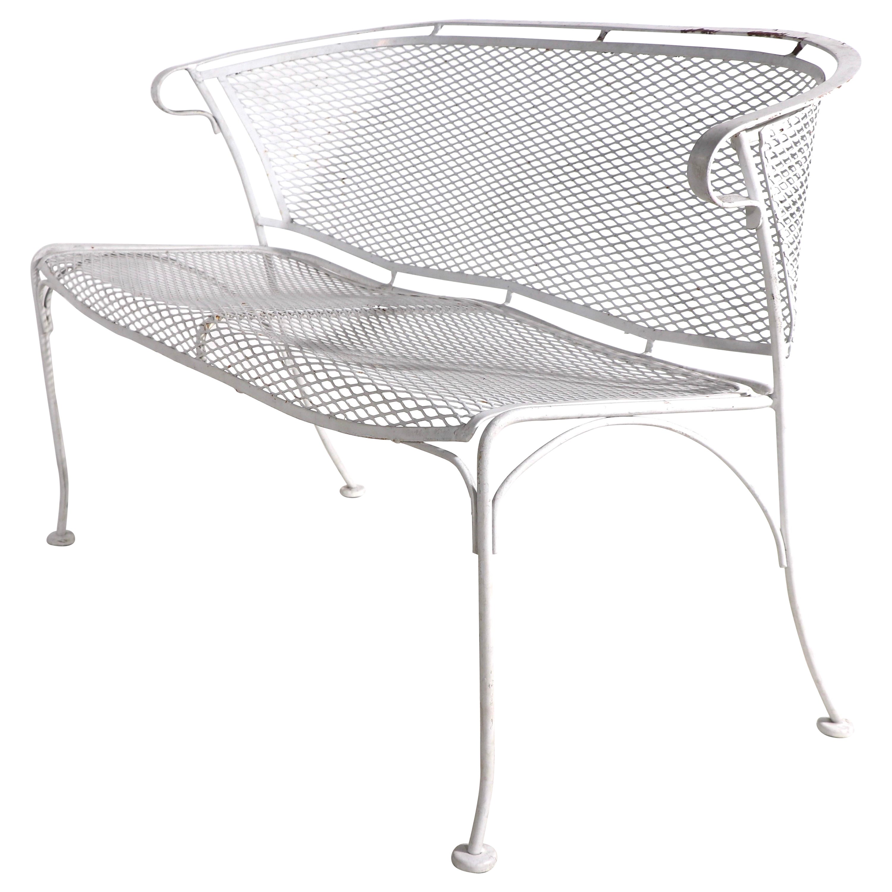Wrought Iron Settee Att. to Salterini