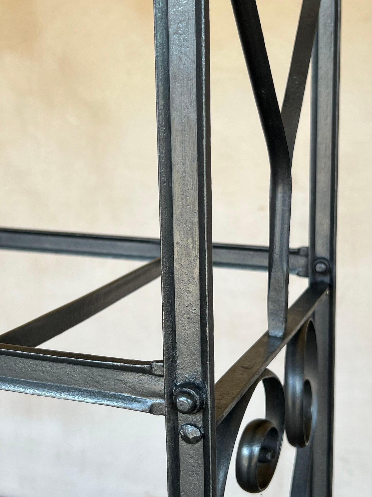 Wrought Iron Wrought iron shelving racks For Sale