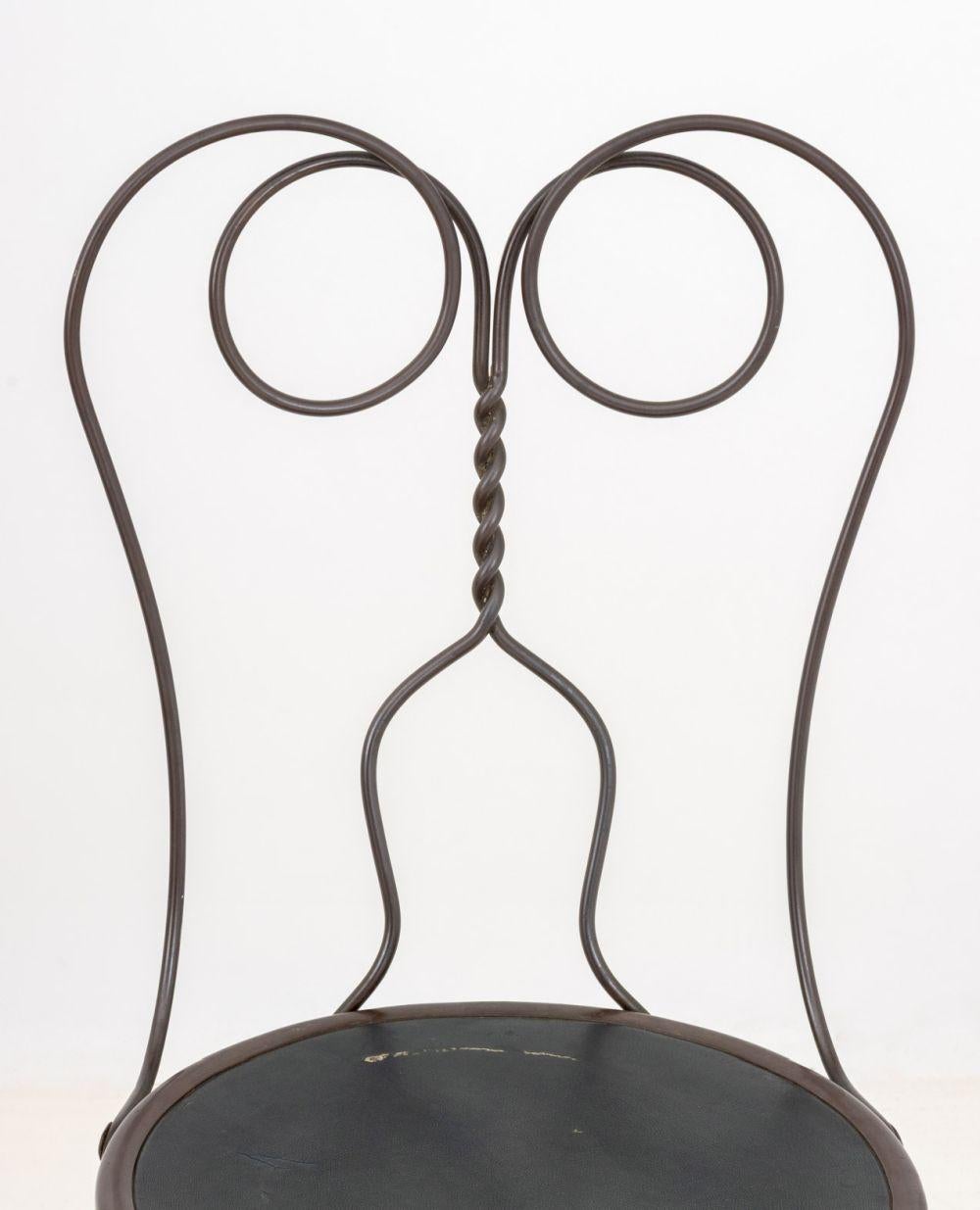 Moderne Chaises d'appoint en fer forgé, 4 en vente