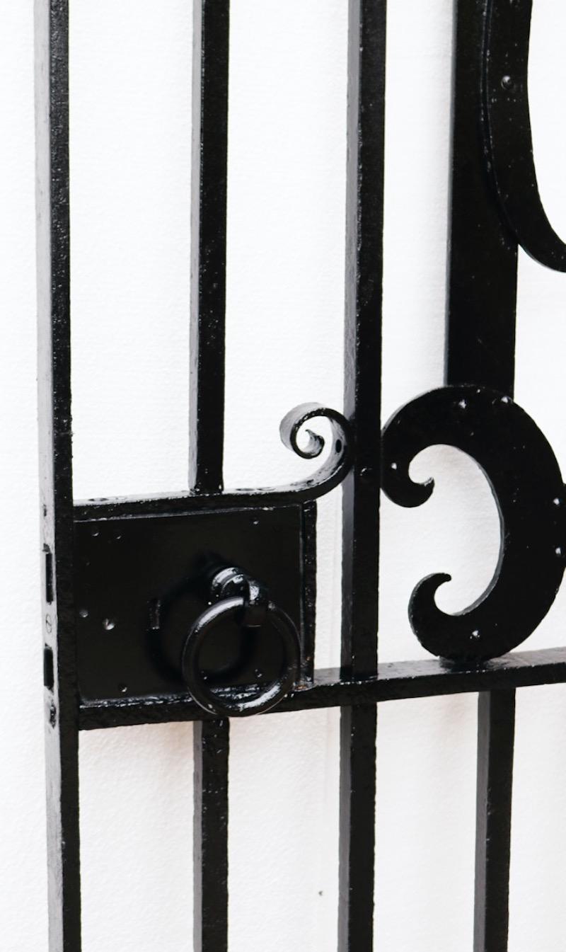 traditional wrought iron side gates