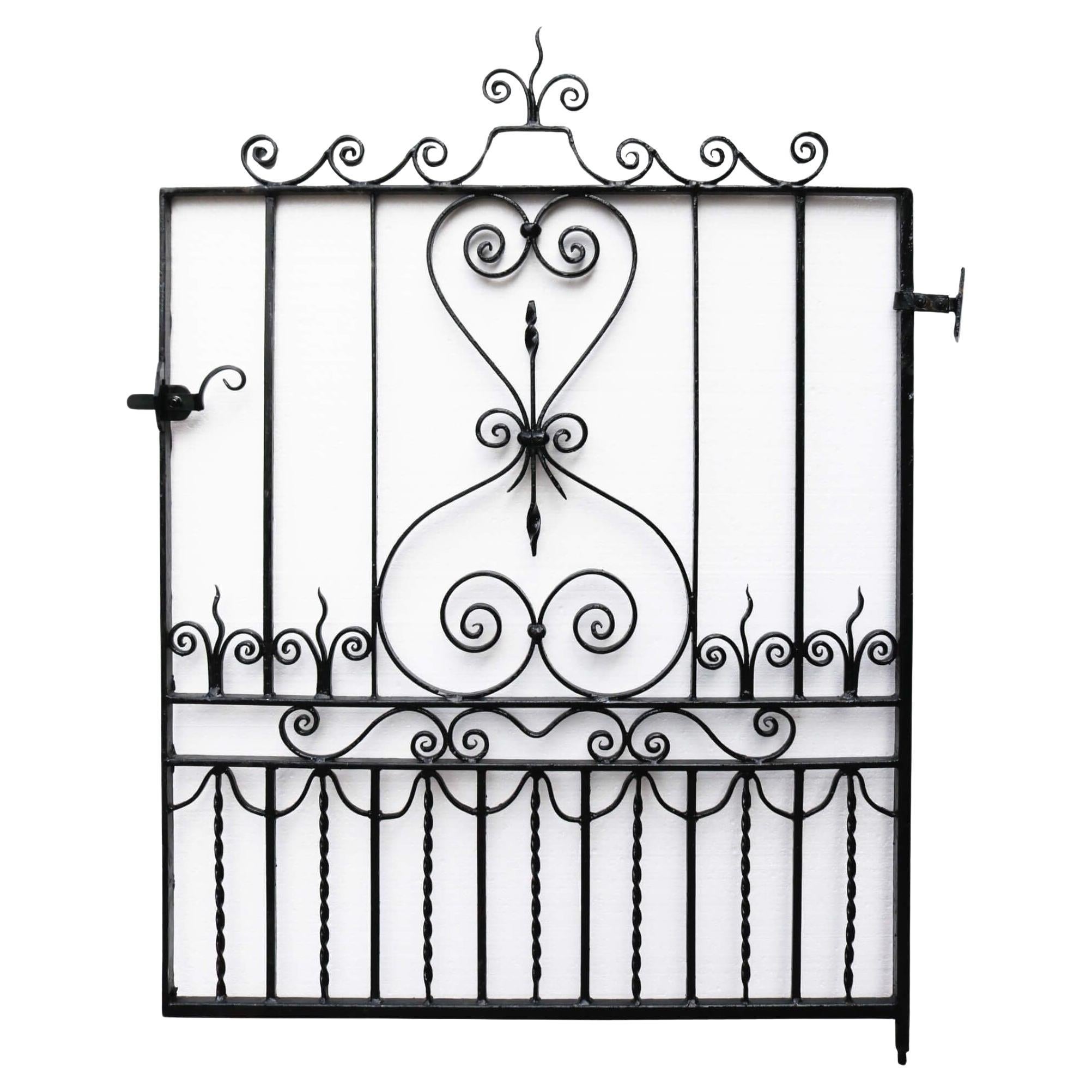 Wrought Iron Side Gate with New Latch