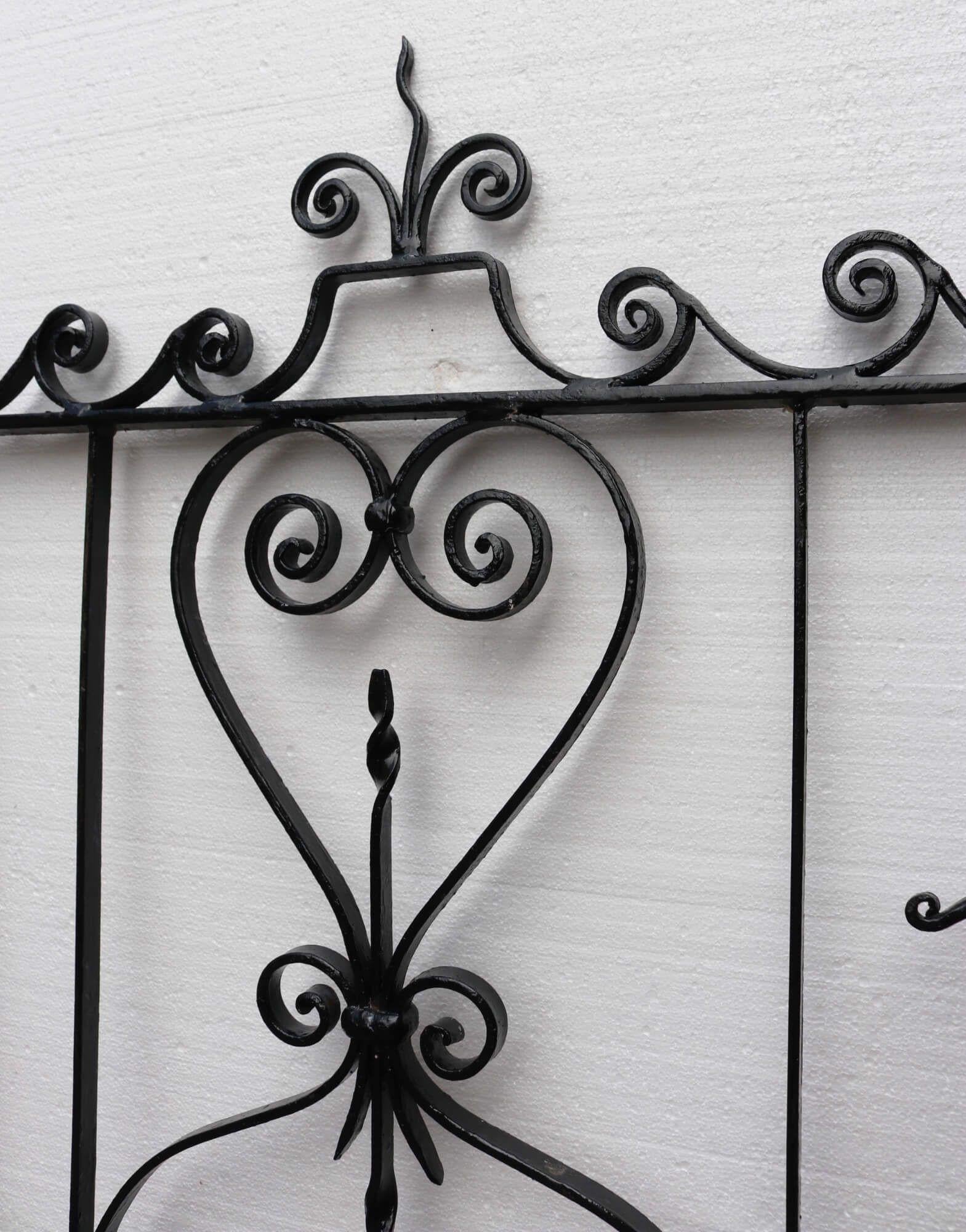 English Wrought Iron Side Gate with Original Latch For Sale