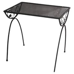 Wrought Iron Side or Garden Table After Woodard