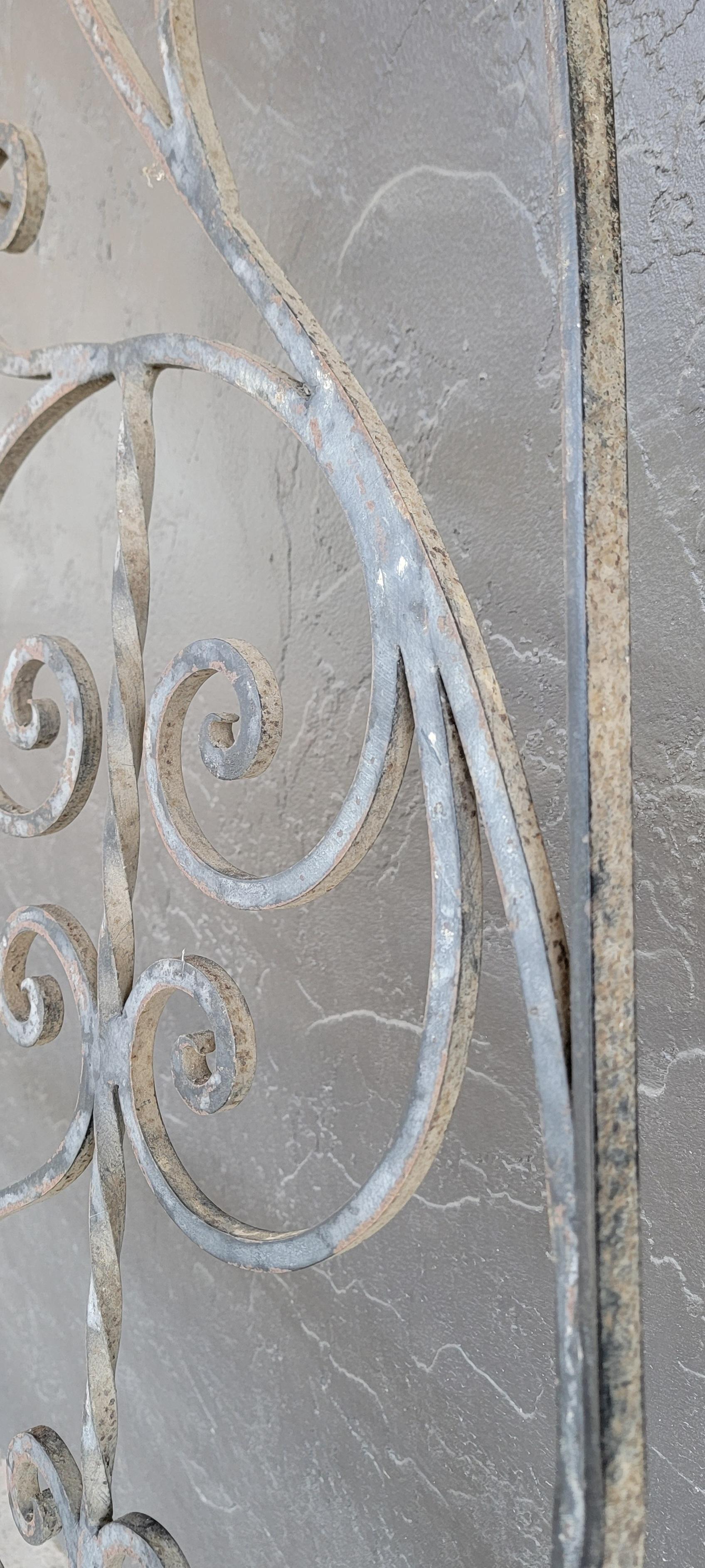 Architectural Hand Wrought Iron Side Panels A Pair For Sale 1