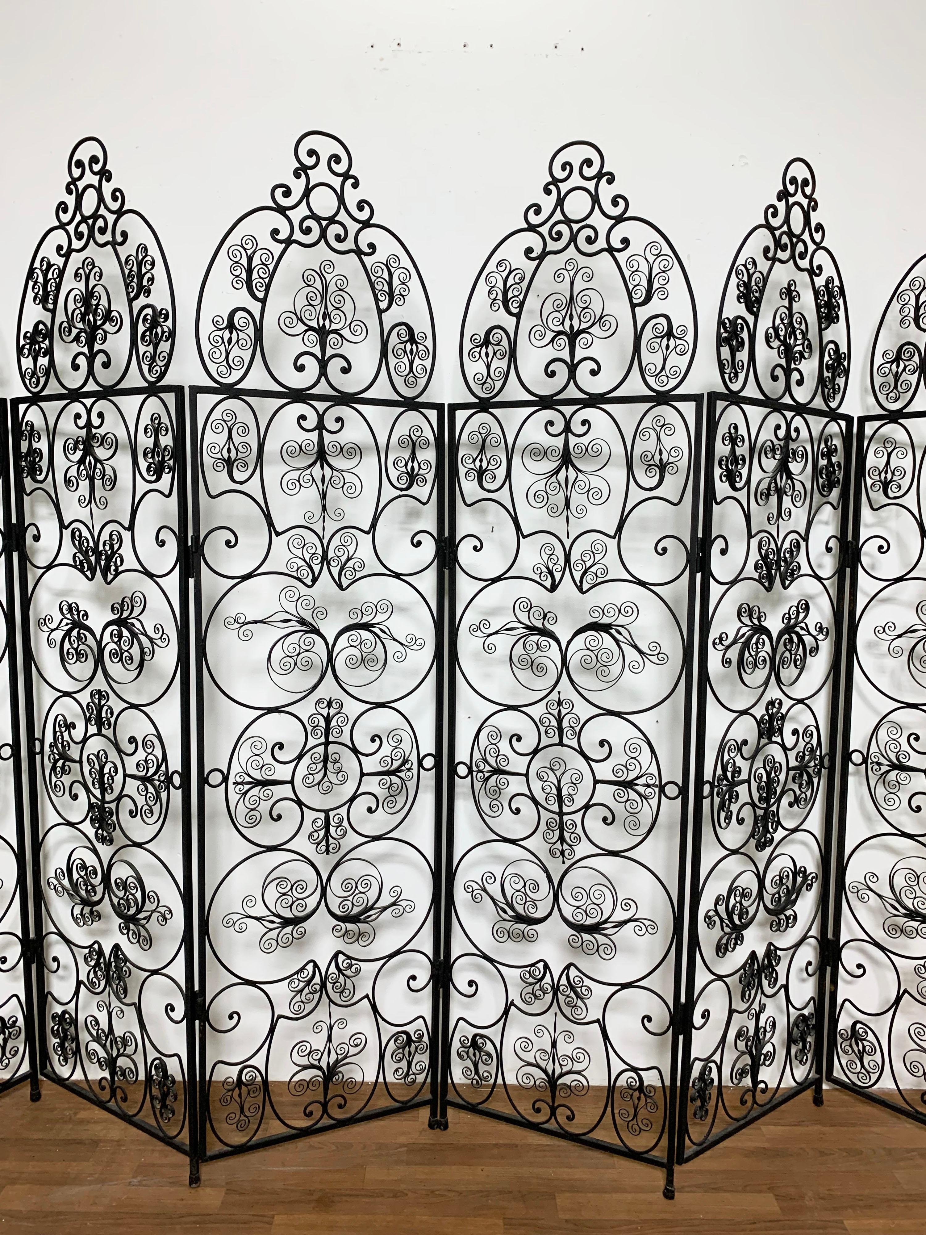 wrought iron room divider