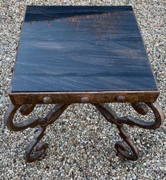 Wrought Iron Spanish Side Table